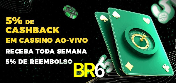 Promoções do cassino ao Vivo BR6